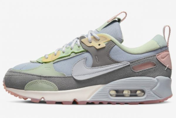 2022 New Nike Air Max 90 Futura Grey Green Yellow DM9922-001