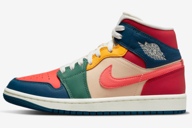 2022 New Air Jordan 1 Mid “Multi-Color” DN3738-400