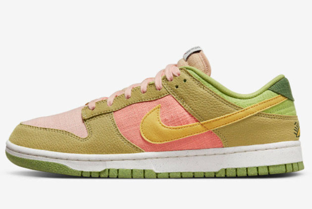 2022 New Nike Dunk Low “Sun Club” Arctic Orange/Sanded Gold DM0583-800