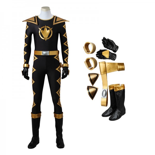 Power Rangers Dino Thunder Black Dino Ranger Tommy Oliver Cosplay Costumes - Champion Cosplay